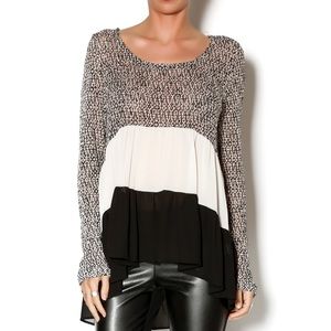 Anthropologie | Entro Ruffle Sweater Tunic